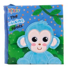 Jolly Baby Książeczka Monkey cloth book - The missing spot EN