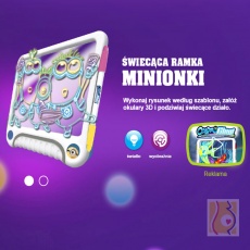 Świecąca ramka Minionki DD37107